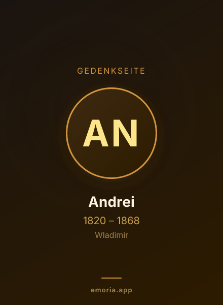 Gedenkportrait von Andrei