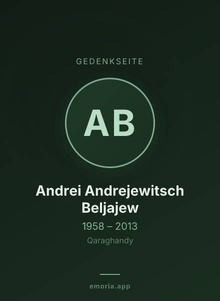 Gedenkportrait von Andrei Andrejewitsch Beljajew