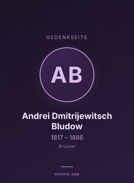 Gedenkportrait von Andrei Dmitrijewitsch Bludow