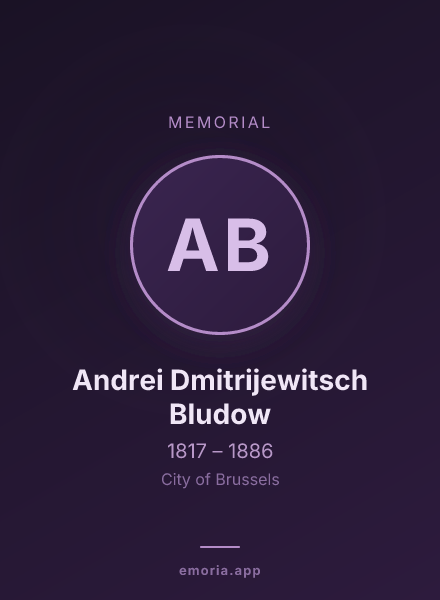 Memorial portrait of Andrei Dmitrijewitsch Bludow