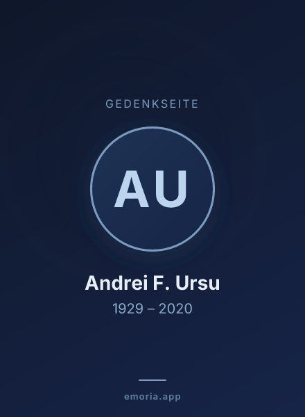 Gedenkportrait von Andrei F. Ursu