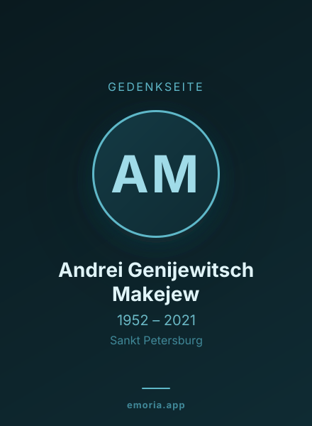 Gedenkportrait von Andrei Genijewitsch Makejew