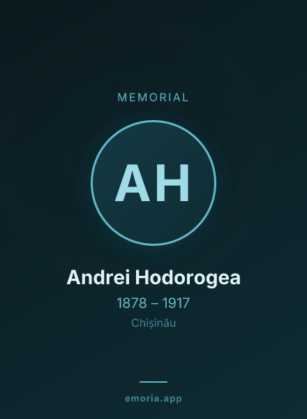 Memorial portrait of Andrei Hodorogea