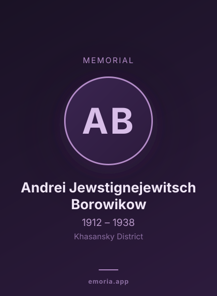 Memorial portrait of Andrei Jewstignejewitsch Borowikow