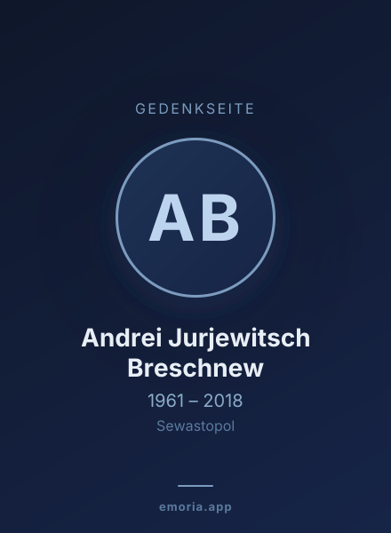 Gedenkportrait von Andrei Jurjewitsch Breschnew