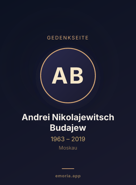 Gedenkportrait von Andrei Nikolajewitsch Budajew