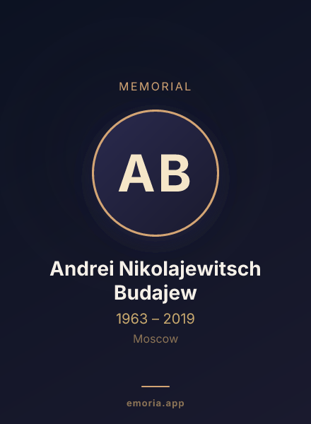 Memorial portrait of Andrei Nikolajewitsch Budajew