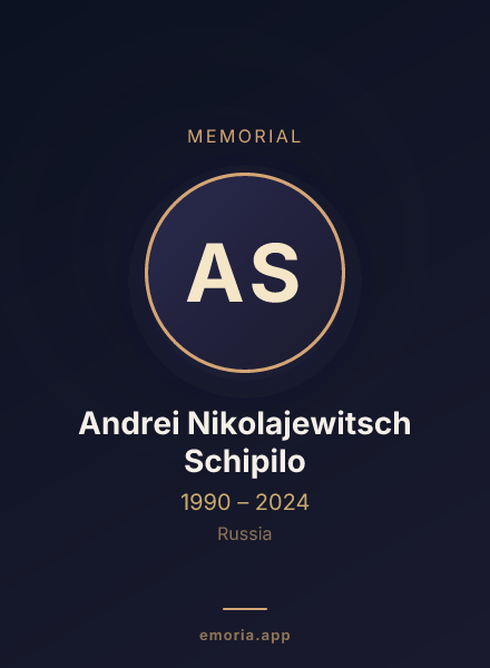 Memorial portrait of Andrei Nikolajewitsch Schipilo