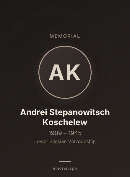 Memorial portrait of Andrei Stepanowitsch Koschelew