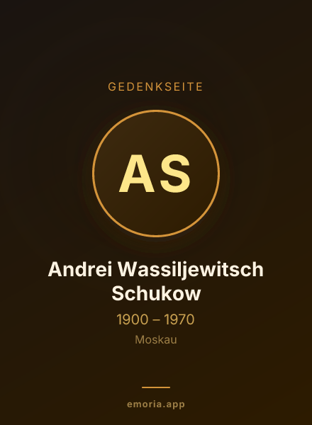 Gedenkportrait von Andrei Wassiljewitsch Schukow