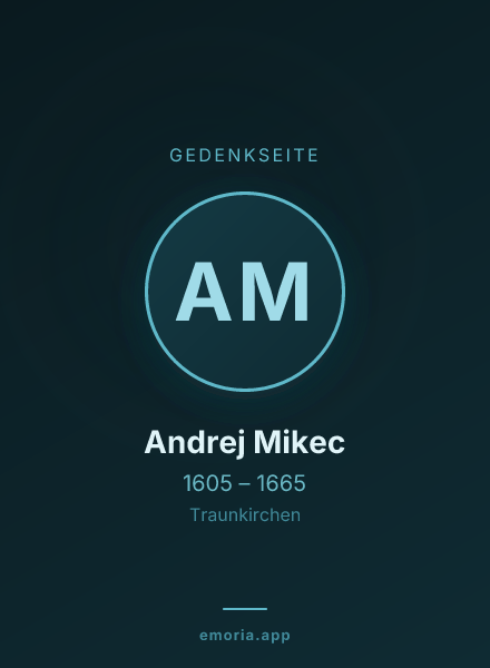 Gedenkportrait von Andrej Mikec