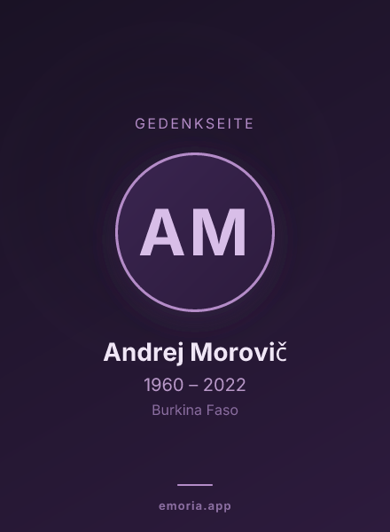 Gedenkportrait von Andrej Morovič