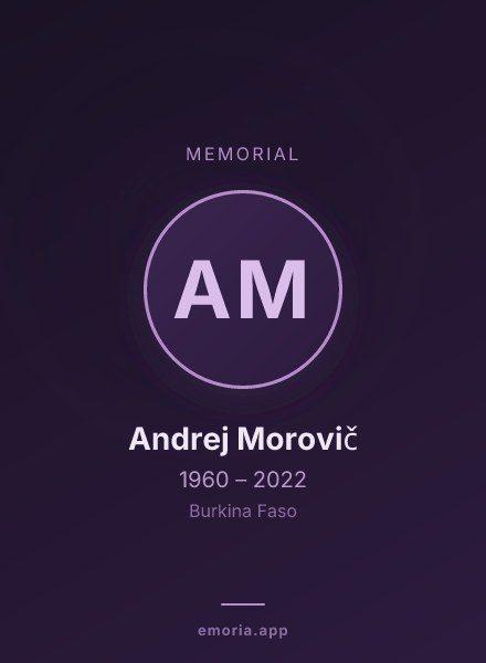 Memorial portrait of Andrej Morovič