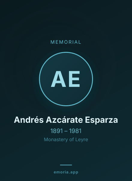 Memorial portrait of Andrés Azcárate Esparza