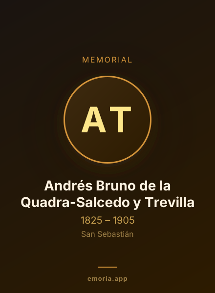 Memorial portrait of Andrés Bruno de la Quadra-Salcedo y Trevilla