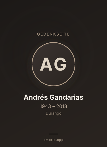 Gedenkportrait von Andrés Gandarias