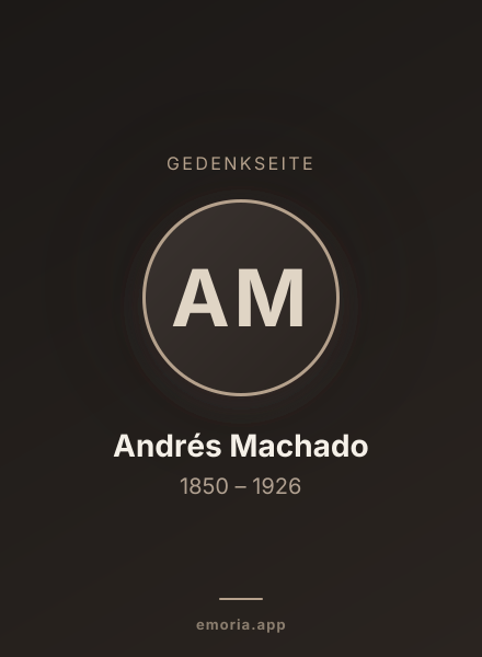 Gedenkportrait von Andrés Machado