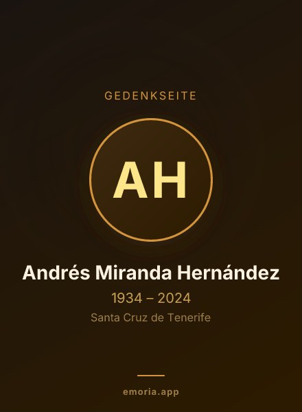 Gedenkportrait von Andrés Miranda Hernández
