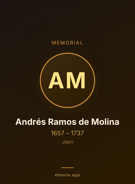 Memorial portrait of Andrés Ramos de Molina