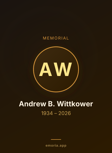 Memorial portrait of Andrew B. Wittkower