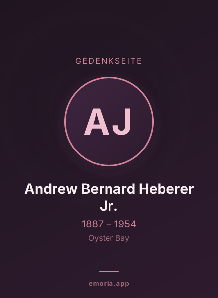 Gedenkportrait von Andrew Bernard Heberer Jr.