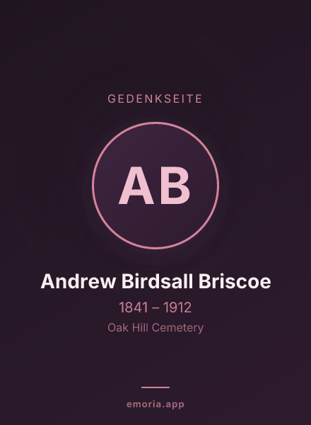 Gedenkportrait von Andrew Birdsall Briscoe