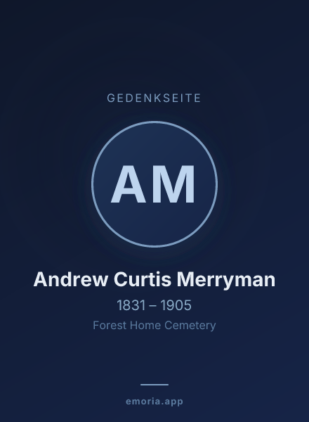 Gedenkportrait von Andrew Curtis Merryman
