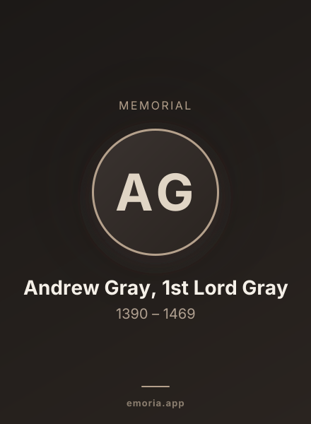 Memorial portrait of Andrew Gray, 1st Lord Gray