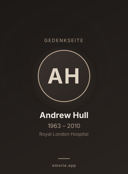 Gedenkportrait von Andrew Hull