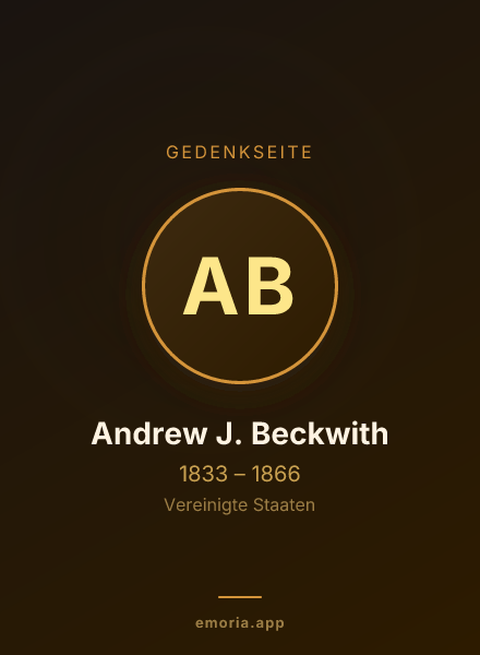 Gedenkportrait von Andrew J. Beckwith