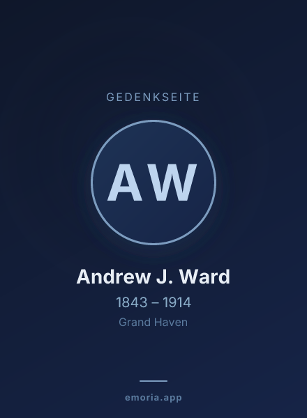 Gedenkportrait von Andrew J. Ward