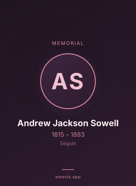 Memorial portrait of Andrew Jackson Sowell