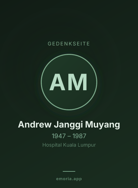 Gedenkportrait von Andrew Janggi Muyang