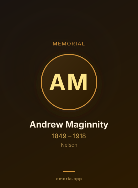 Memorial portrait of Andrew Maginnity
