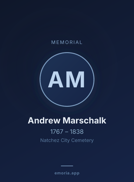 Memorial portrait of Andrew Marschalk