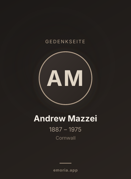 Gedenkportrait von Andrew Mazzei