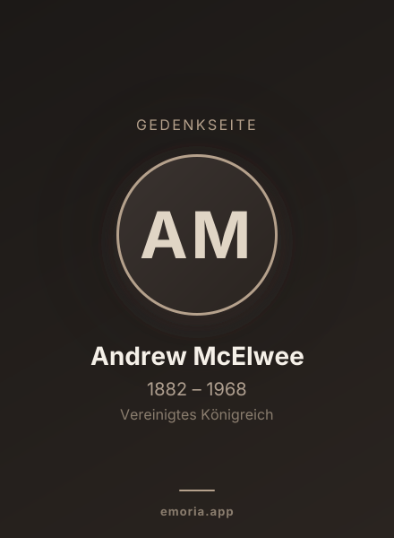 Gedenkportrait von Andrew McElwee