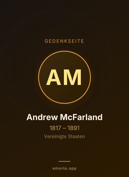 Gedenkportrait von Andrew McFarland