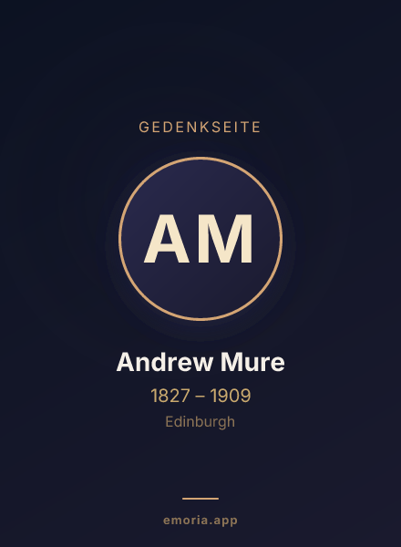 Gedenkportrait von Andrew Mure