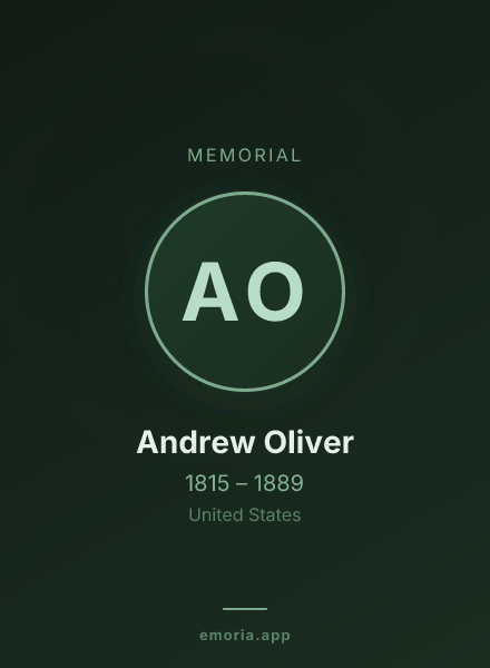 Memorial portrait of Andrew Oliver
