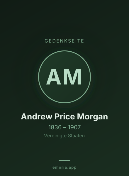 Gedenkportrait von Andrew Price Morgan
