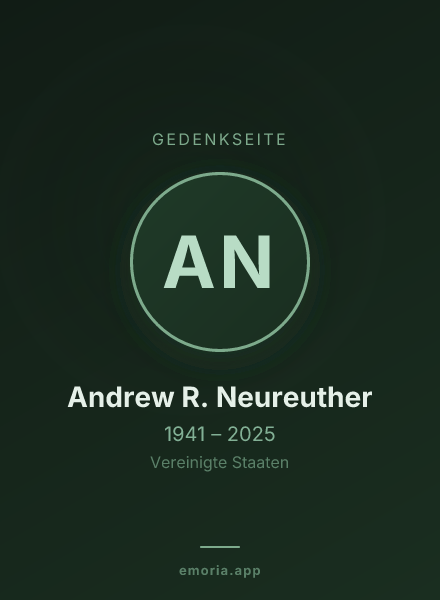 Gedenkportrait von Andrew R. Neureuther