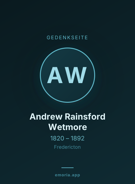 Gedenkportrait von Andrew Rainsford Wetmore