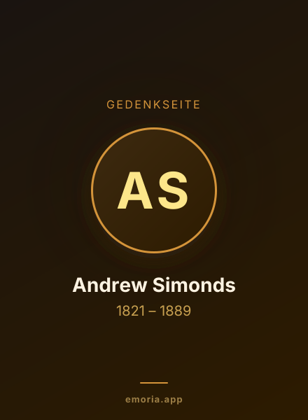 Gedenkportrait von Andrew Simonds