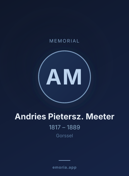 Memorial portrait of Andries Pietersz. Meeter