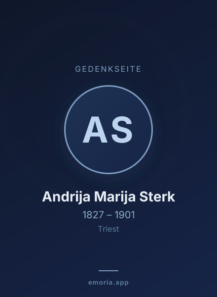 Gedenkportrait von Andrija Marija Sterk