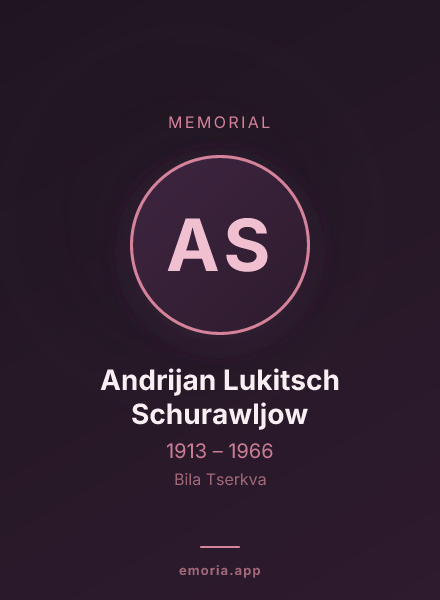 Memorial portrait of Andrijan Lukitsch Schurawljow