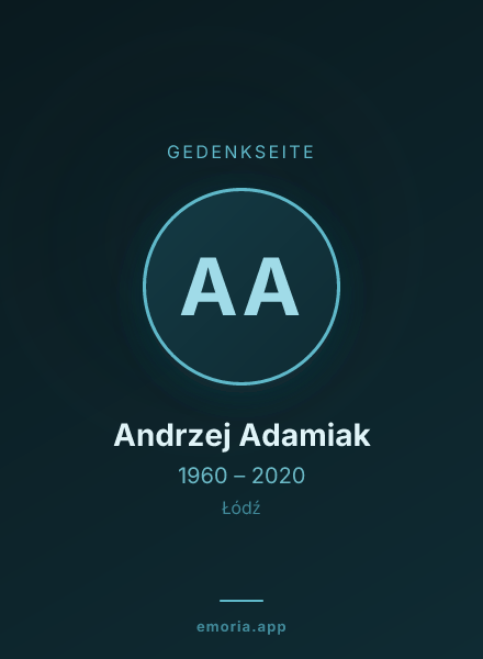 Gedenkportrait von Andrzej Adamiak