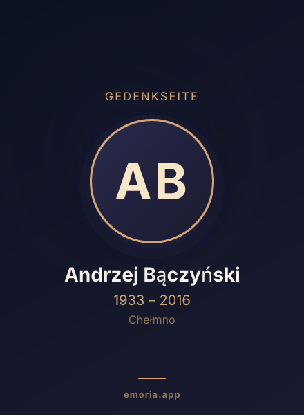 Gedenkportrait von Andrzej Bączyński