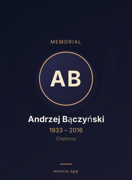 Memorial portrait of Andrzej Bączyński